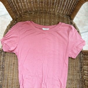 Active Basic Pink Short Sleeve Tee